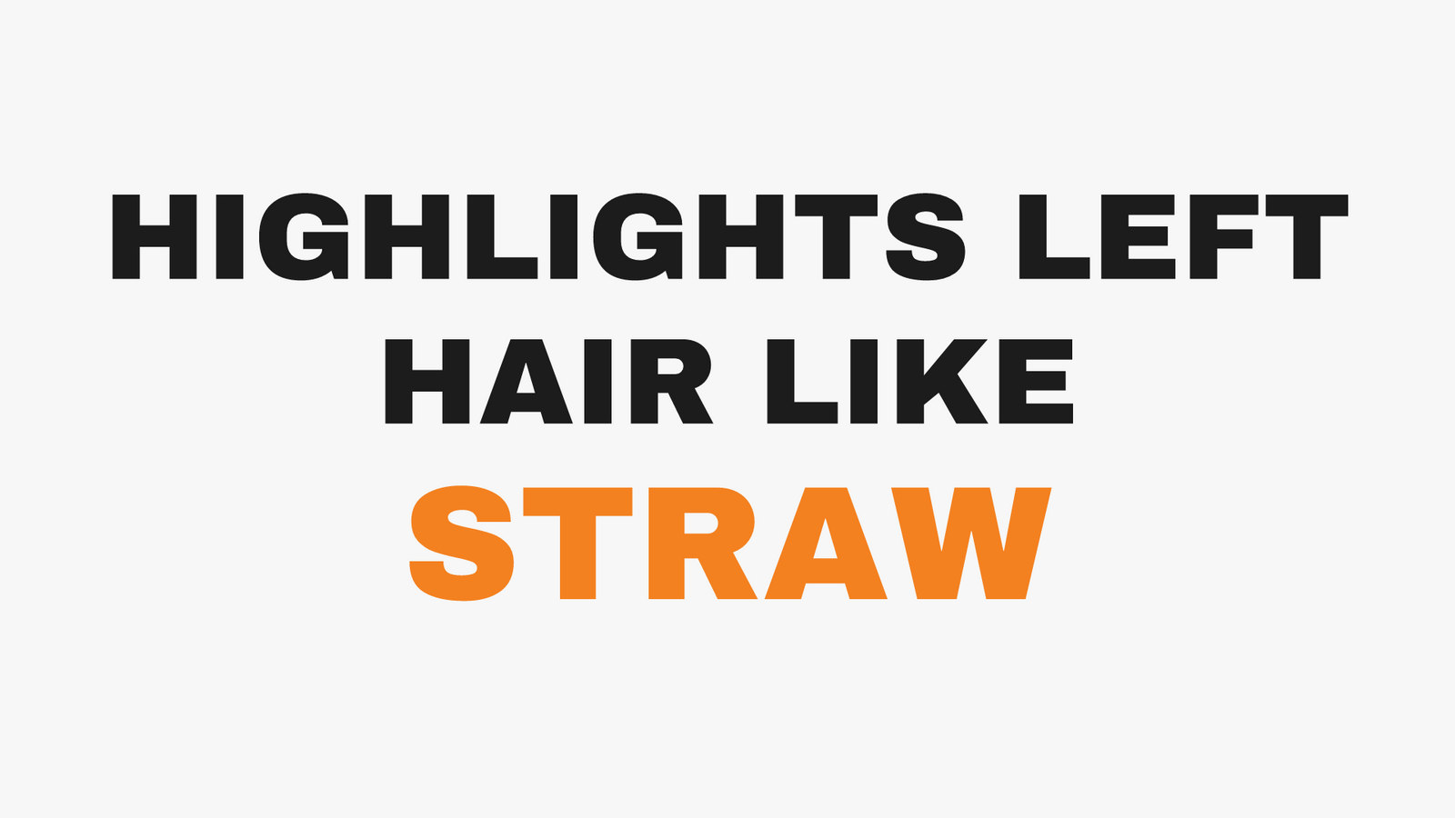 Why Your Hair Feels Like Straw After Highlights (And How We Fix It)